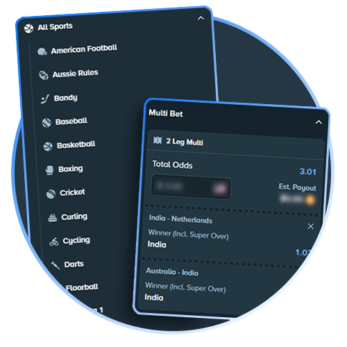 One-tap access to sports markets on Stake.