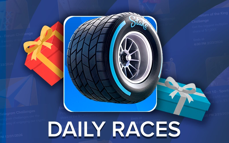 The Daily Races bonus awaits you in the Stake app for your wins.