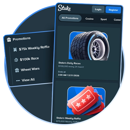 Claim special mobile rewards on the Stake app.