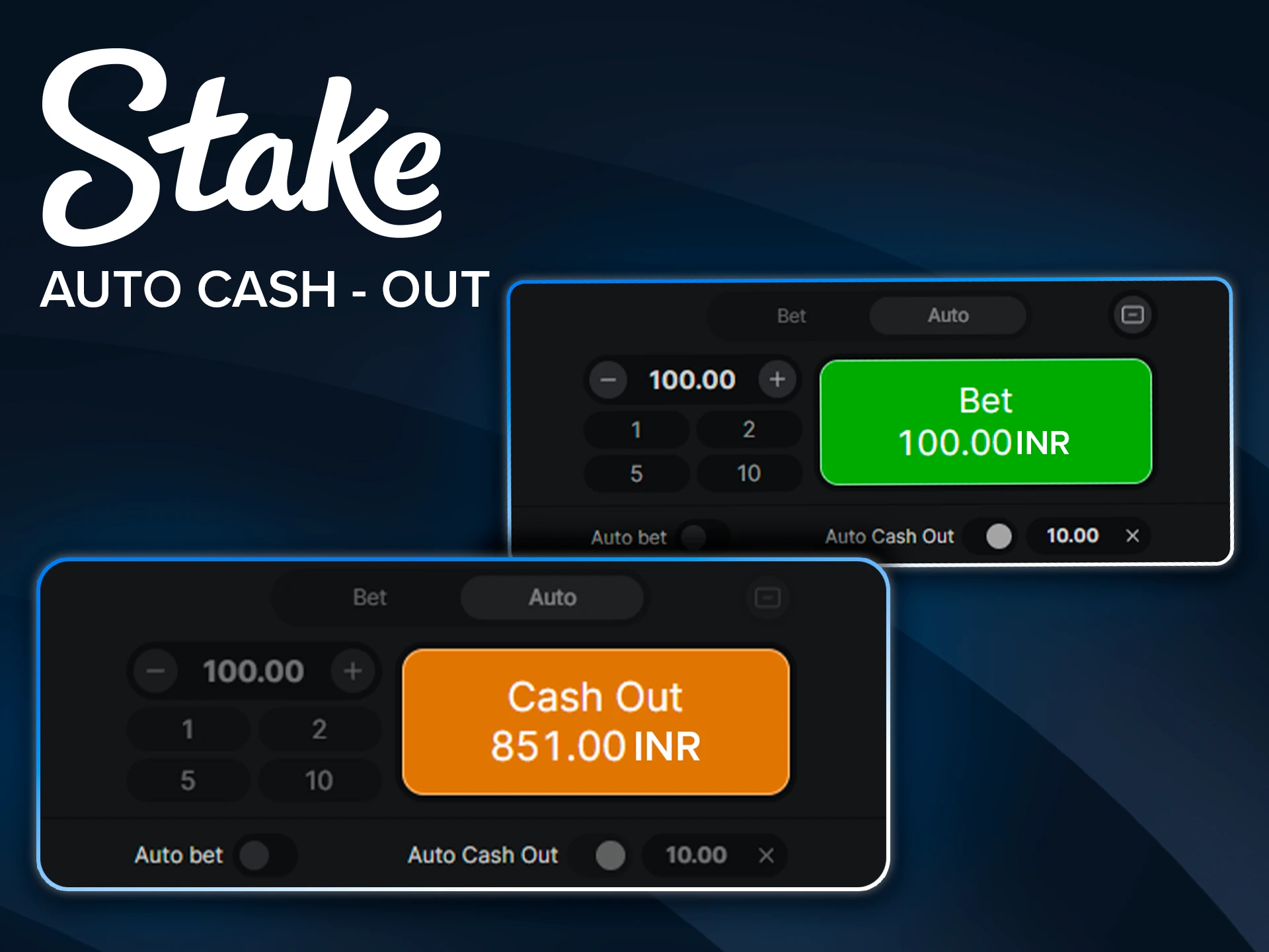 Automating your wins with Stake auto cash-out tool.