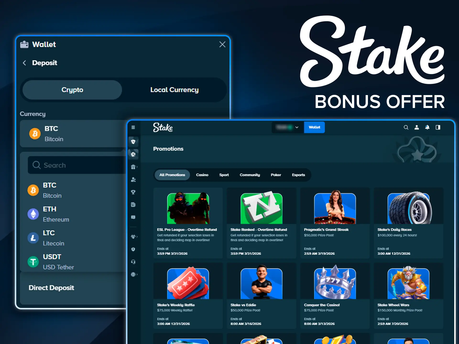 Claim your exclusive Aviator game bonus on Stake today.