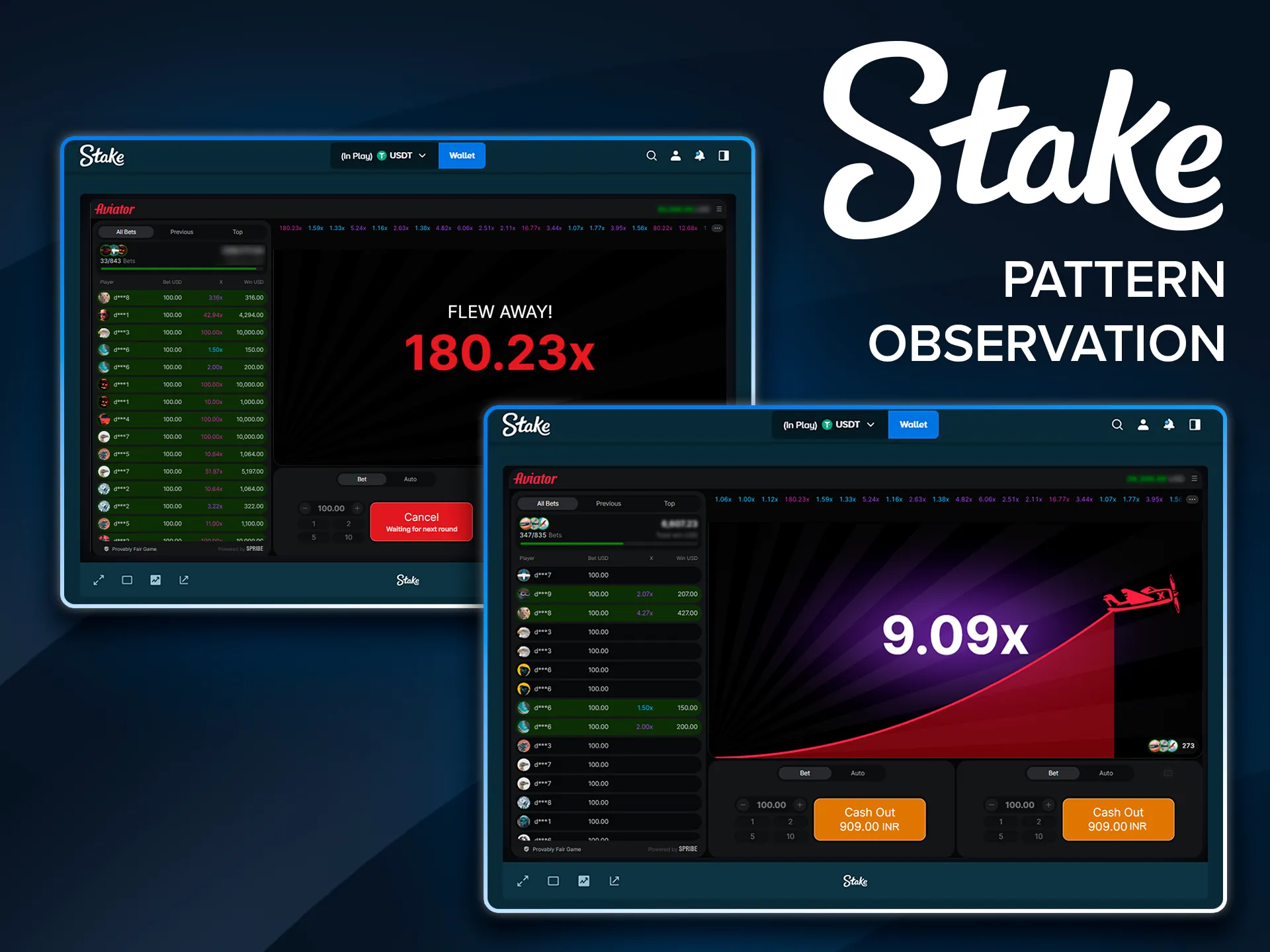 Analyzing game history and patterns on the Stake platform.
