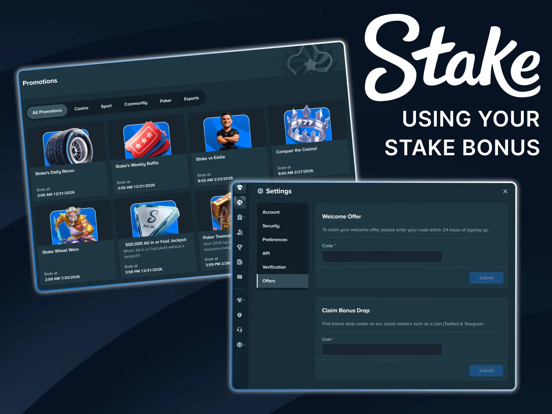 Follow our step-by-step guide to effectively use and wager your Stake bonus funds.