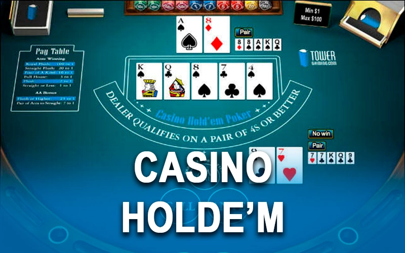 Play Casino Hold'em poker on Stake.