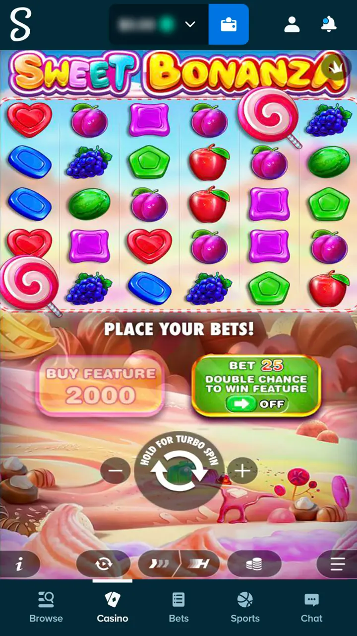 Find your preferred slot or table game on Stake.