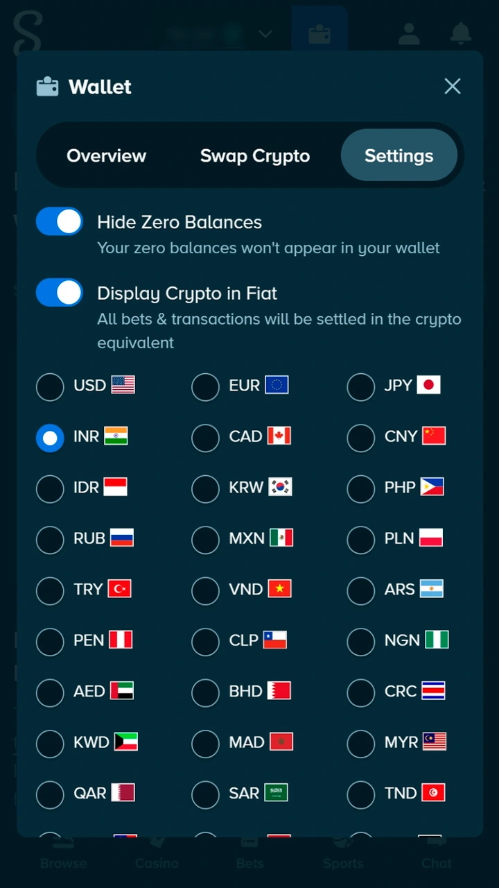 Customize your personal account settings on Stake.