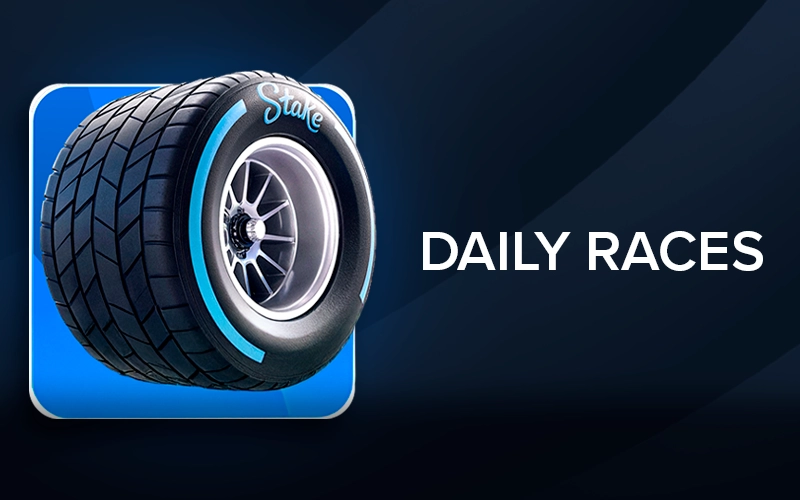 Compete in daily races for Stake rewards.