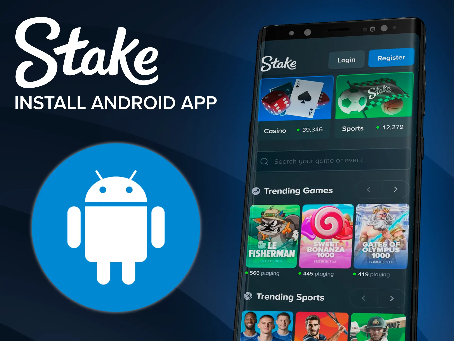 Setup the Stake Android PWA mobile application.