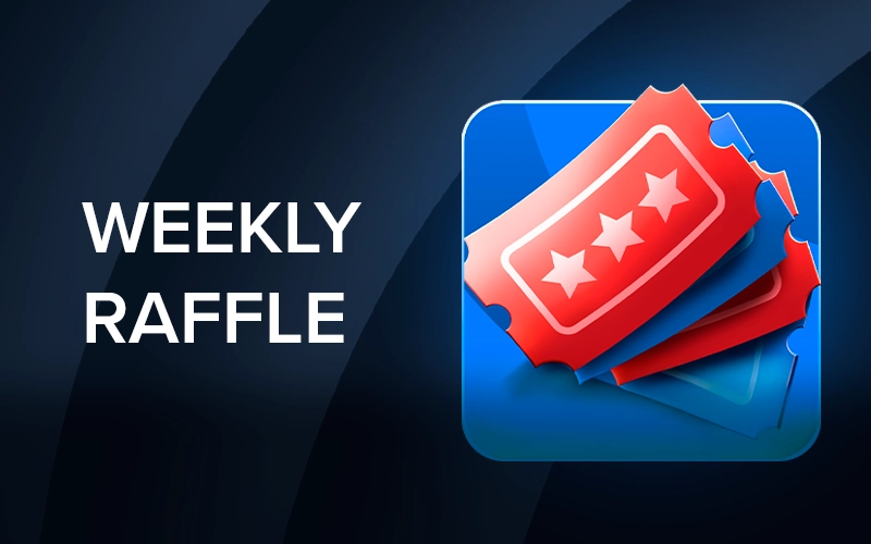 Win big with the weekly Stake raffle.