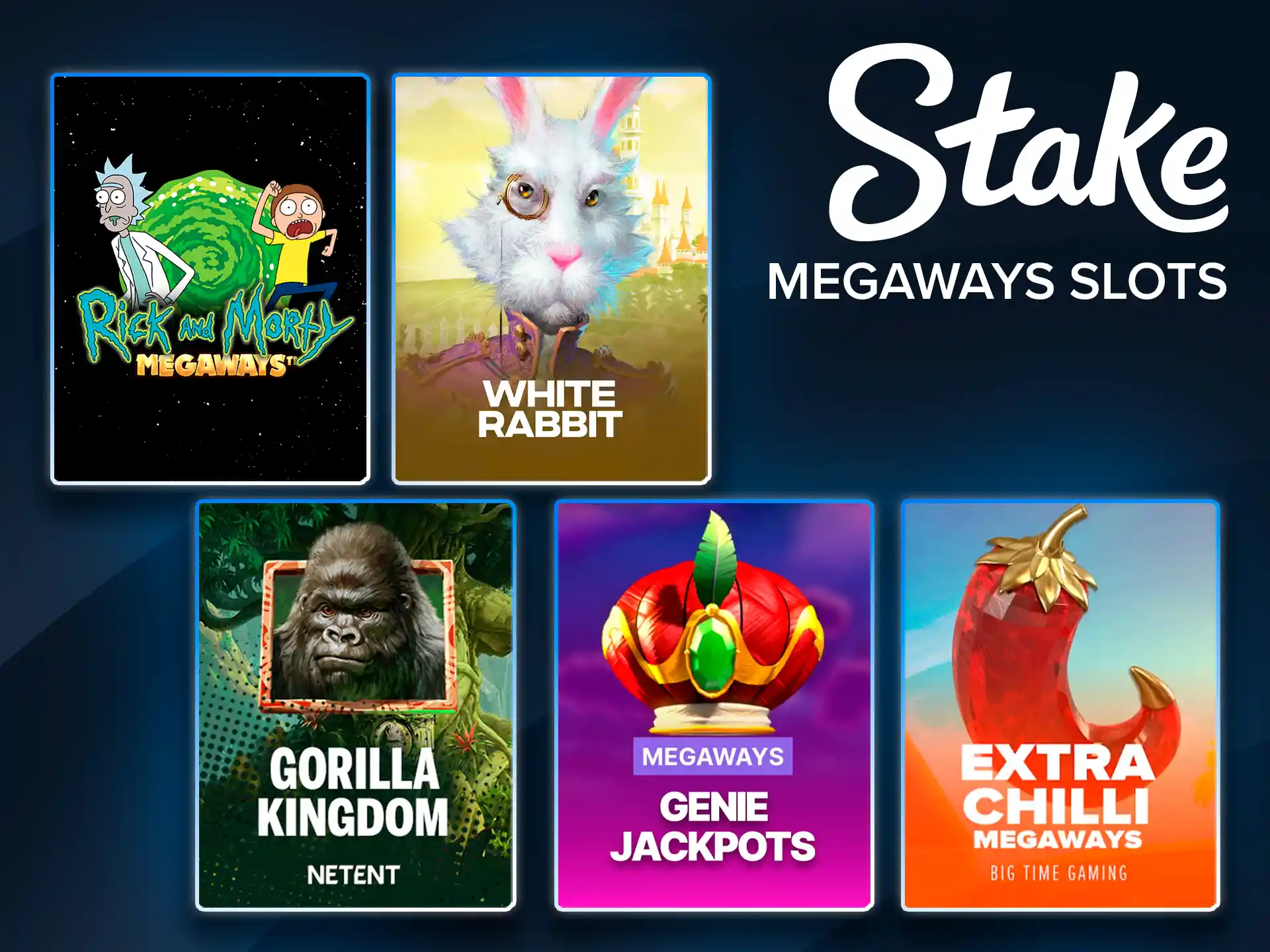 Thousands of ways to win with Megaways at Stake.