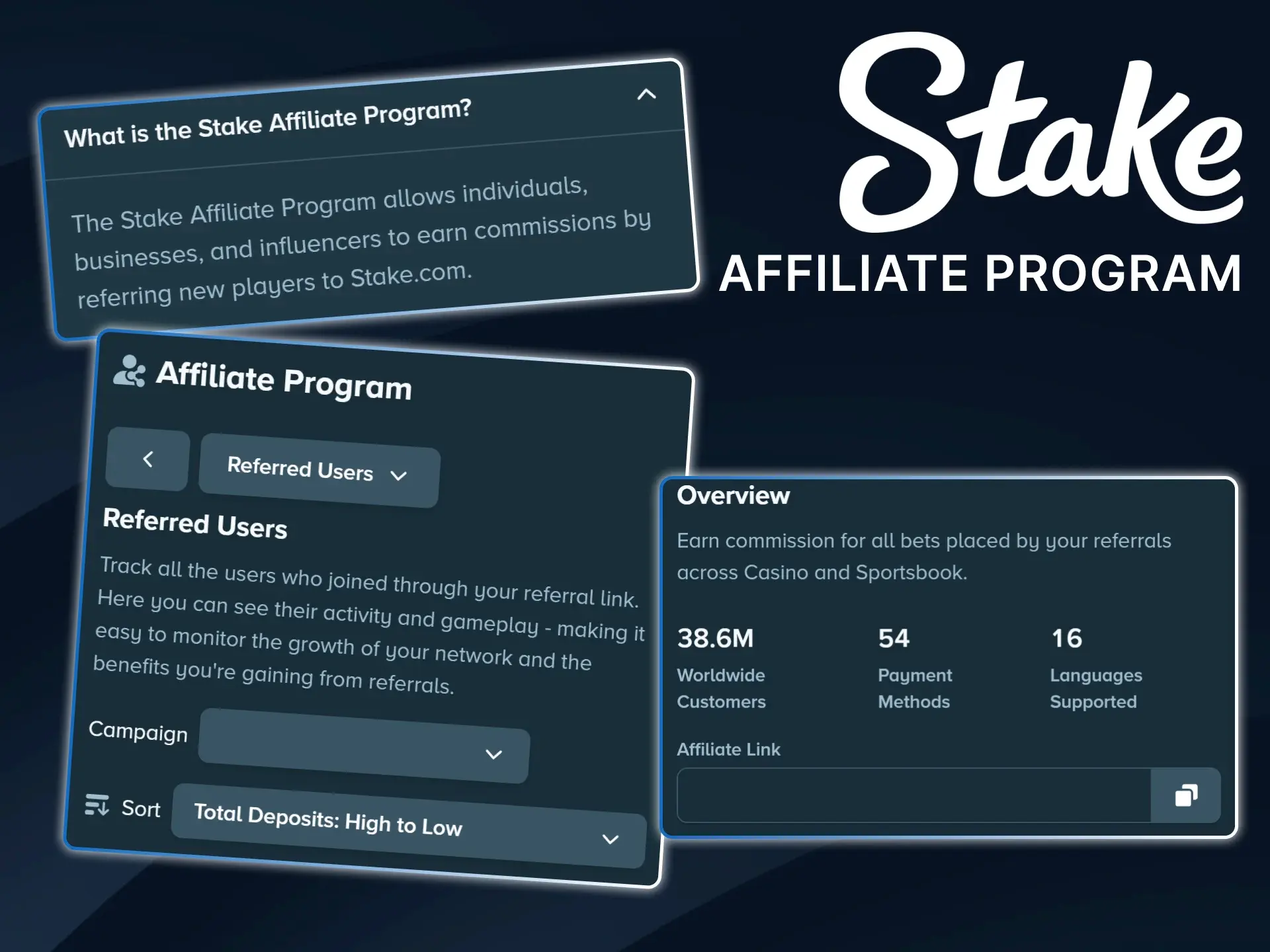 Become a Stake partner today and start earning rewards through our global partner network.